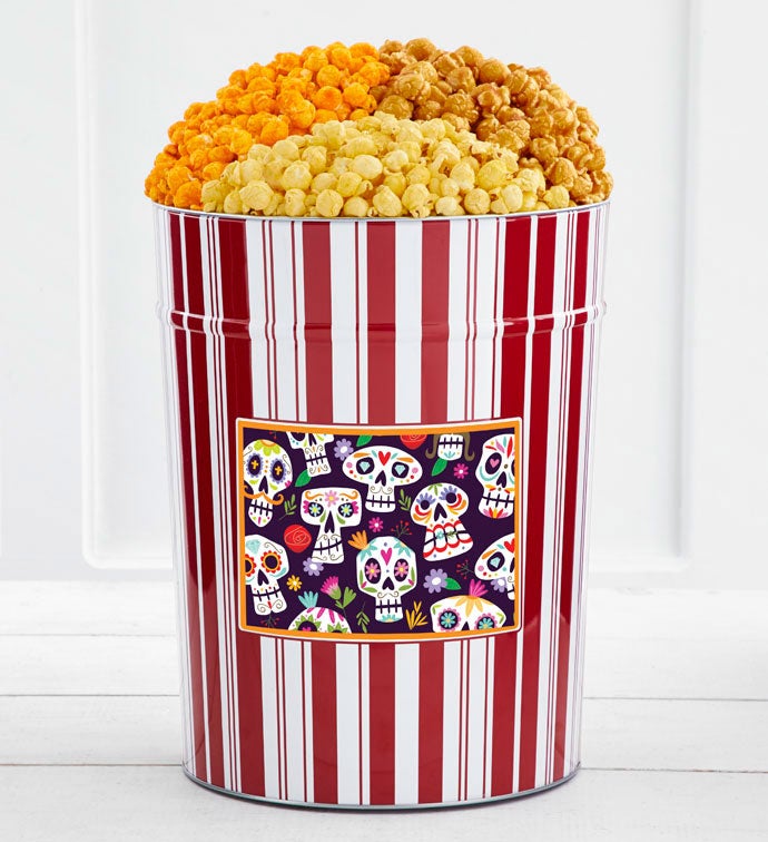Tins With Pop® 4 Gallon Day Of The Dead Skulls